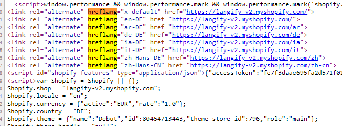 shopify code for Herlang